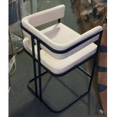 صندلی کانتر مدل ناپل خم پایه مشکی