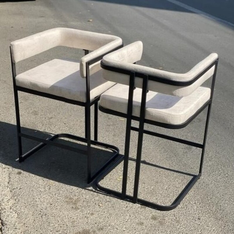 صندلی کانتر مدل ناپل خم پایه مشکی