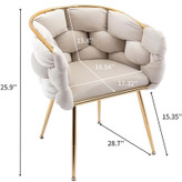 صندلی نهارخوری مدل پفکی بافت